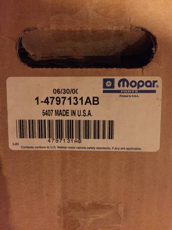 DODGE A/C Evaporator Core 1-4797131AB 1