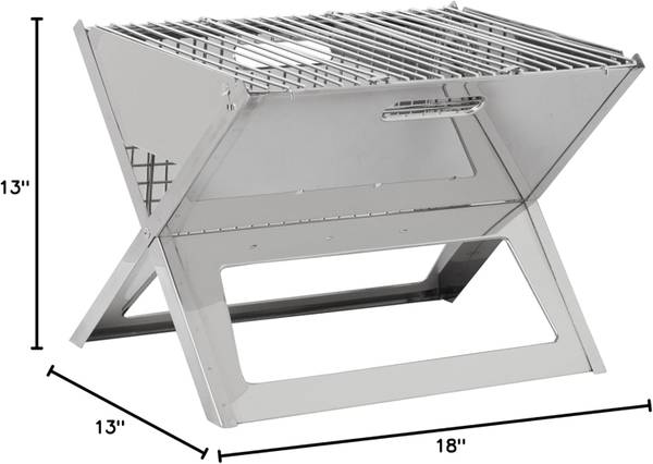 Fire Sense 60709 Notebook BBQ Grill Cooking Bars Instant Foldable 1