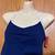 Lands' End ladies size 6 Tankini Swim top blue w/white trim NWT 3 thumbnail