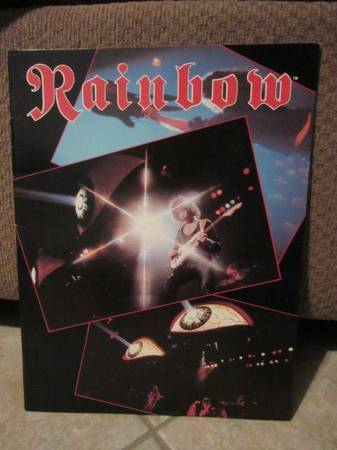 RAINBOW 1982 Straight Between the Eyes Tour Concert Program 1