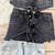 Denim Shorts skirt girls small distressed blue tan white pink summer c 1 thumbnail