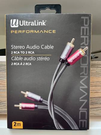 UltraLink Performance 2 metre RCA-RCA interconnect cables 1
