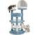 Blue 45" Ocean-Themed Cat Tower 1 thumbnail
