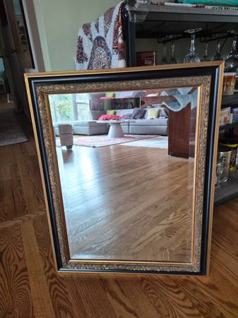 Mirror great condition gold trim bedroom living room furniture BOULDER 1