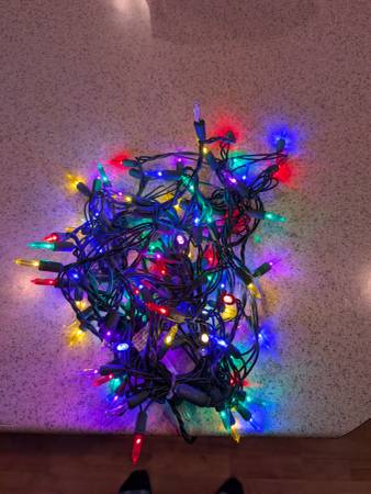 Indoor / outdoor Christmas lights - multi-color 100 count 1