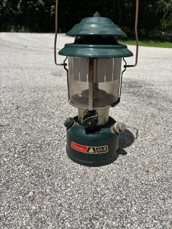 Vintage Coleman White Gas Lantern - sporting goods - by
