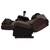 KAGRA Super Stretch 4D Massage Chair in Espresso Synthetic Leather 4 thumbnail
