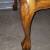 REDUCED Solid Oak CLAW & BALL Foot SHOW HOME Beveled Glass Top Table 2 thumbnail