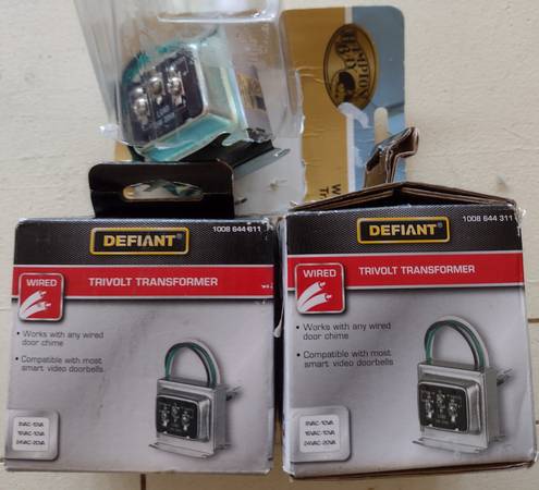Nuevo, 3 transformadores para timbre de puerta Trivolt - $6 (Simpsonville)62969133925891122