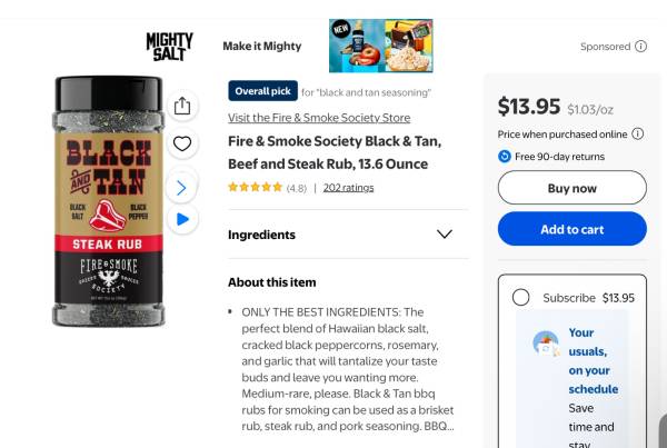 Black and Tan Steak Rub 1
