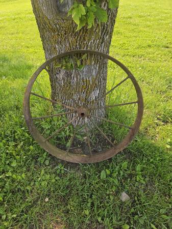 1 - Antique steel wheel 1