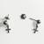 Silver ear studs with crosses 1 thumbnail