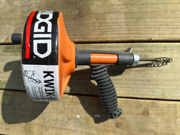 Ridgid Kwik-Spin Power Spinner Drain Cleaner Opener 1