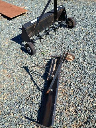 Pull Behind Lawn Aerator and a Detacher 1