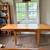 Amish-made oak dining table 2 thumbnail