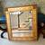 stunning Gold Gilt Wood Framed Beveled Mirror 32” x 28” 8 thumbnail