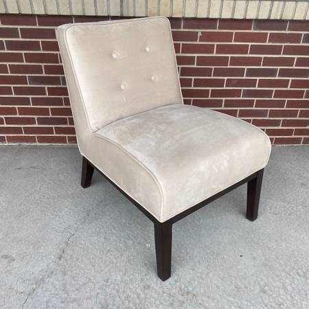 Accent Beige Solid Chair 1