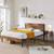 Brand New Queen Metal and Wood Platform Bed Frame with Headboard 4 thumbnail