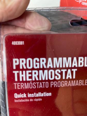 Programmable thermostat 1