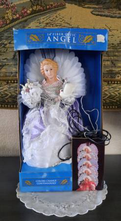 14" Fiber Optic Angel Tree Topper 1