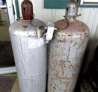 Two propane tanks 1