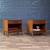 Pair of Mid-Century Modern Walnut Night Stands w/ Bookcase by Drexel, 1 thumbnail