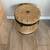 Vintage very large wooden basket with iron cast hardware 1 thumbnail