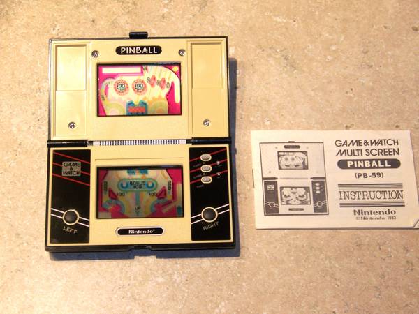 Nintendo Handheld Pinball Game 1