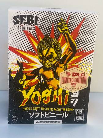 SFBI Originals YOSHI sofubi Designer Toy NIB 2017 DCON Ltd. Edition 1