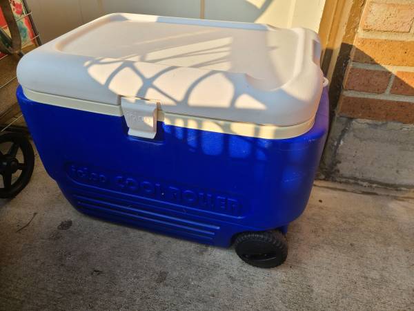 Medium size cooler on wheels 1