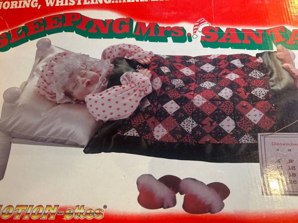 Snoring Mrs Santa in Bed 1