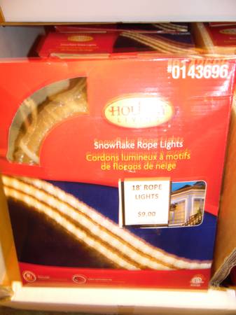 18' White Rope Lights $9 --New in Box-Half Price-- 1