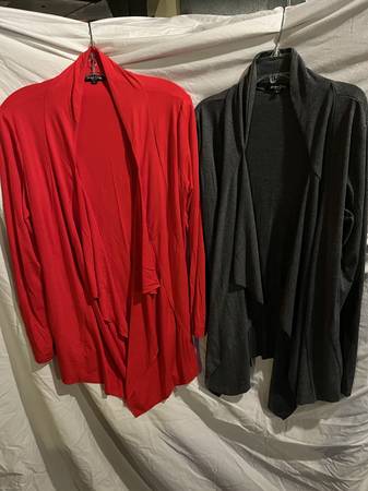 "URBAN COCO" WOMENS LONG SLEEVE DRAPE FRONT CARDIGANS - L 1