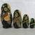 Russian Matryoshka Beautifully Hand Painted Nesting Dolls 5 Pc. Signed 6 thumbnail