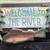 Hand Cut Rustic Cabin  "Welcome to the River" Sign 3 thumbnail