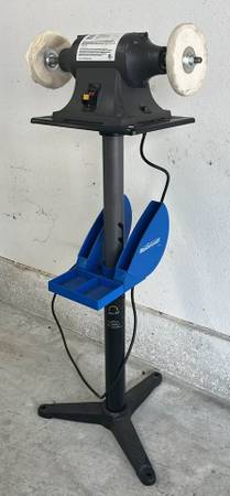 Power Fist 6” Bench Mount Buffer / Polisher with Stand – $95 1