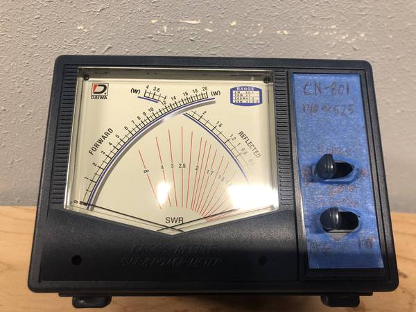 DAIWA ダイワ CN-801クロスニードルSWR&POWERメーター(中古) DAIWA ダイワ CN-801クロスニードルSWR&POWERメーター(中古) DAIWA