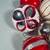 (34pc) Assorted White, Red and Silver Ornaments 2 thumbnail