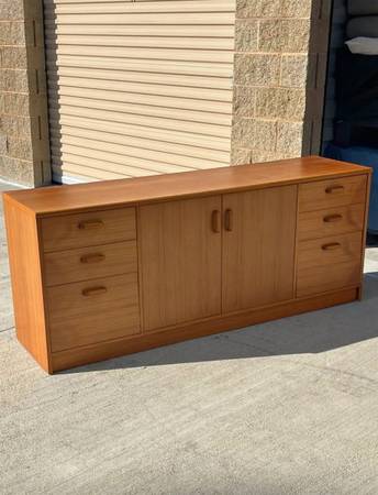 MCM danish teak Credenza buffet/ sideboard
 1