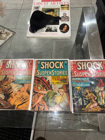 1952 ORIGINAL EC COMICS SHOCK SUSPENSE STORIES-6-12-13 1