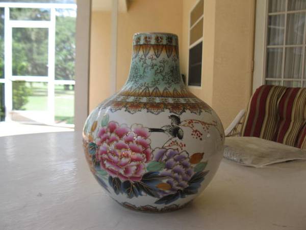 Partially Hand-Painted Vase 1