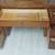 Alma walnut wood mid century executive desk w lock & key 11 thumbnail