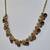 Vintage FLORENZA 3-Piece Amber & Green Rhinestone & Faux Pearl Accents Necklace 5 thumbnail