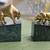 Pair of Vintage Bear and Bull Bookends by Gatco 1 thumbnail