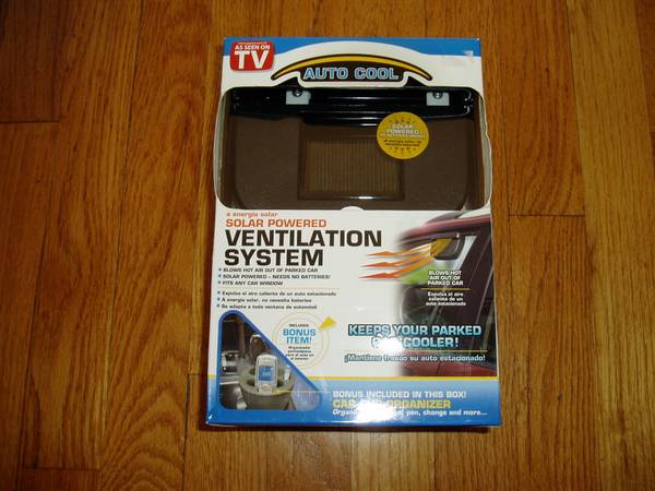 AUTO COOL Solar Powered Fan for your Car 1