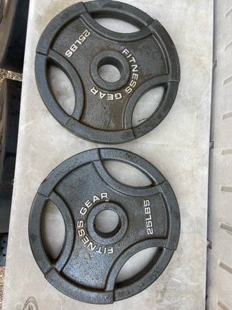 Pair of 25lb olympic weight plates 1