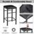 3 Pcs Dining Table and Chairs Set with Faux Marble Tabletop 2 Chairs C 5 thumbnail