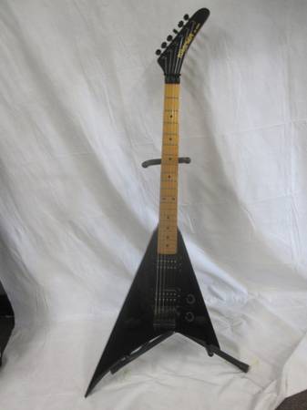 ​KRAMERJK4000Flying V / 80's JV•ESP製 Kramer JK-4000 Flying V Electric Guitar Black | Korean-Made Shred