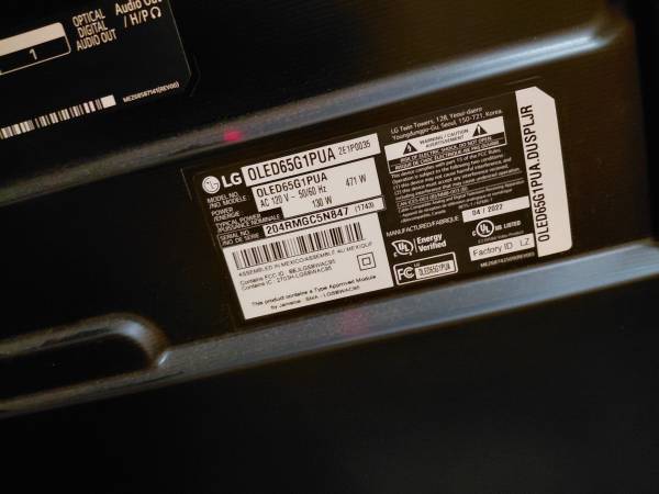 LG OLED 65in TV 1