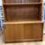Teak Veneer Large Bookcase. 4 Open Shelves & Cabinet. 5 thumbnail